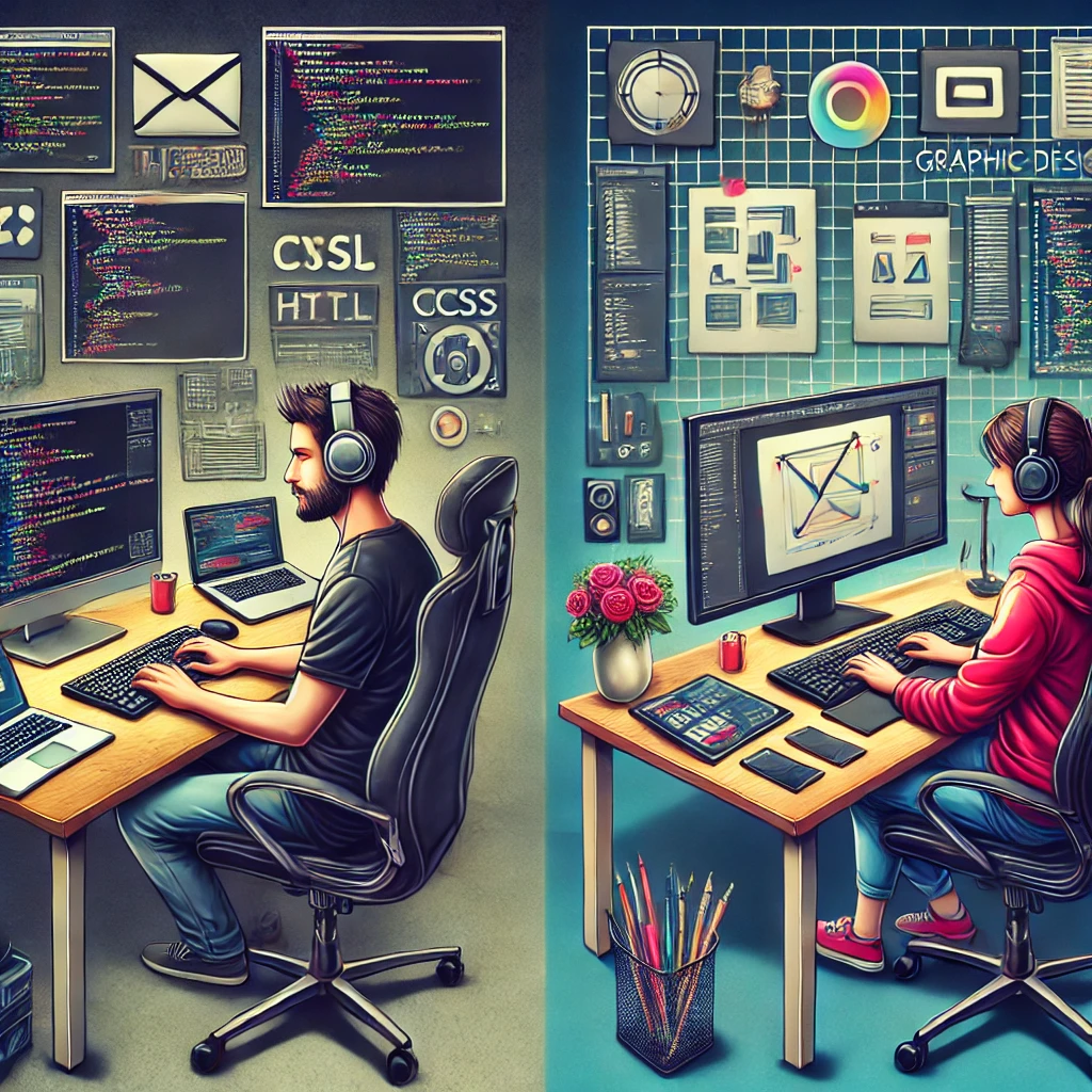 Czy programista zajmuje się tym samym co grafik?